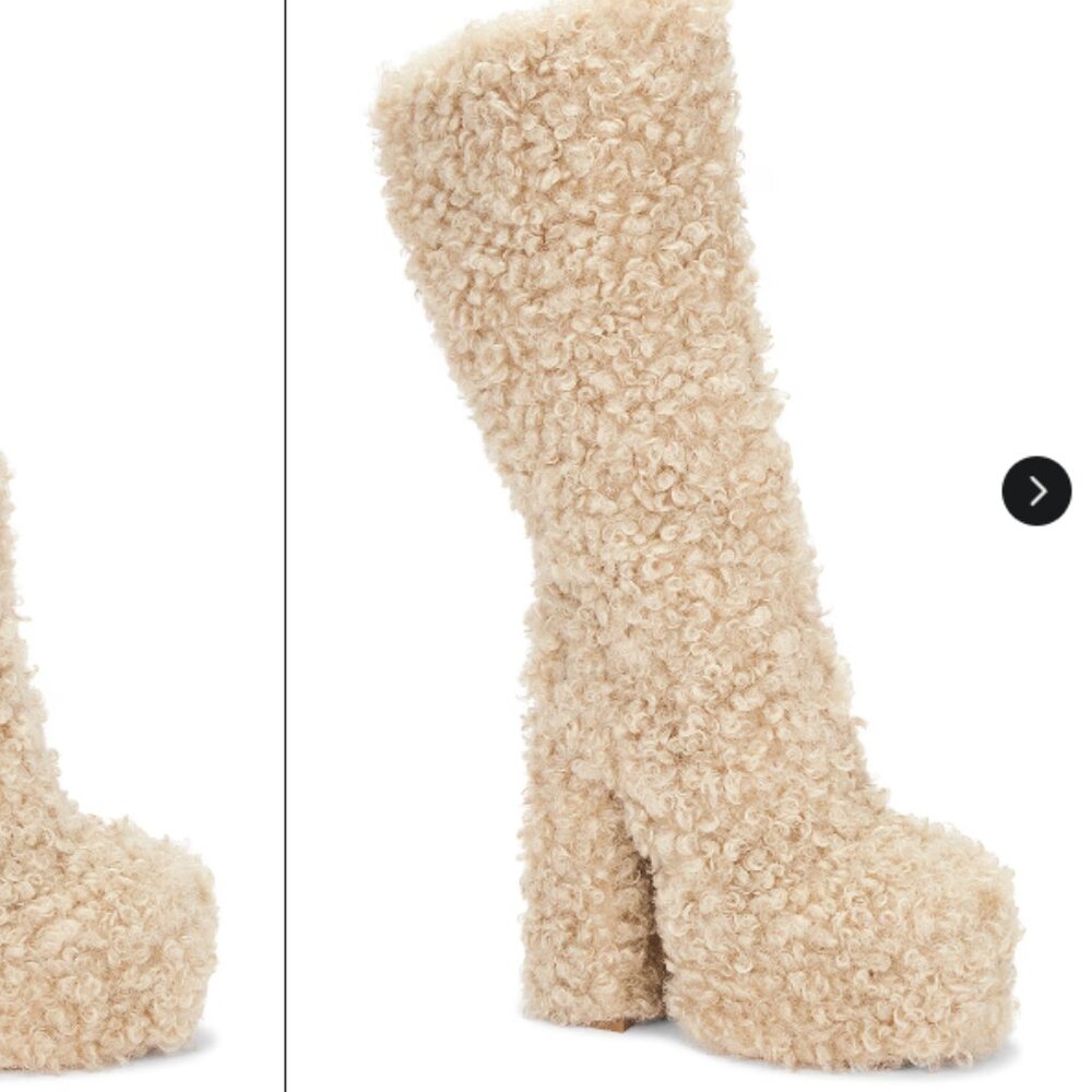 Teddy Platform Boots by Zemeta NWT